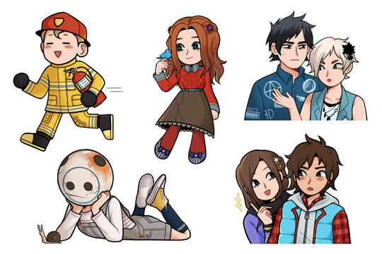 zero escape sticker sheet (2022)